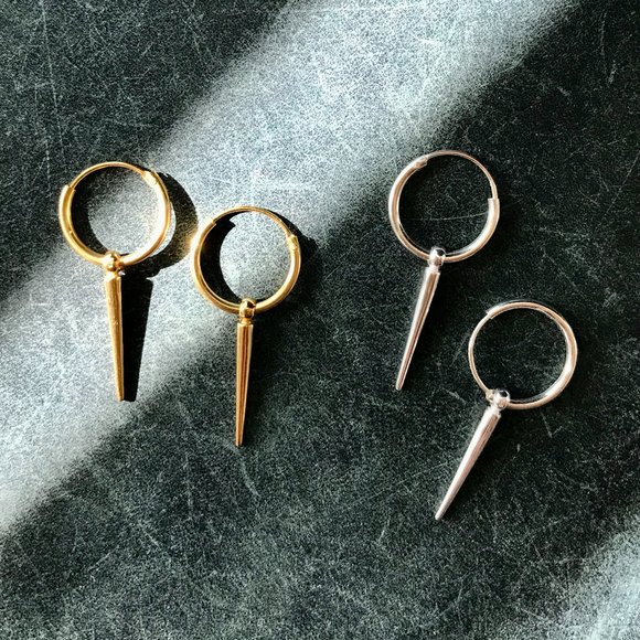 Spike Hoops - New, Never Worn - Picture 1 of 5